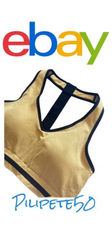 New Balance Medium Impact Sports Bra Style 112016 Saffron/Black Size XXL