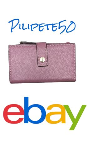 LODIS Coin Purse Bifold Card Wallet BLUSH  Genuine Leather-ABSOLUTELY BEAUTIFUL!