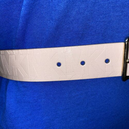 MICHAEL KORS BELT PINK WITH STAMPED MK LOGO AND GOLD BUCKLE JUST BEAUTIFUL!!