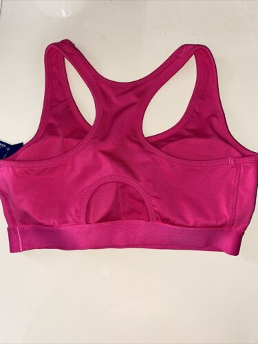 Reebok Sport Seamless Medium Support Beetroot Bra  LARGE Retail $40 NEW CUTE!!