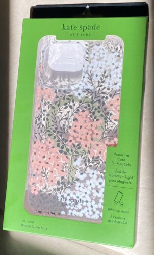Kate Spade Phone Case for iPhone 14 PRO MAX  Floral With Rhinestones  WOW!