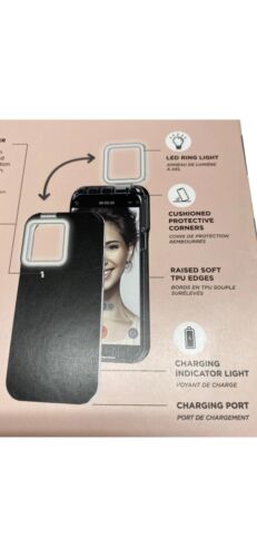 LuMee Flip - iPhone 14 Pro Case - Selfie Phone Cover with 3 Setting LED