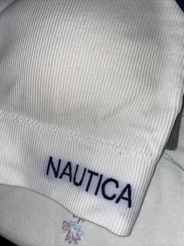 NÁUTICA 2PACK INTIMATES NT7348 WHITE/GRAY LOGO BRAS SIZE L BEAUTIFUL !!!