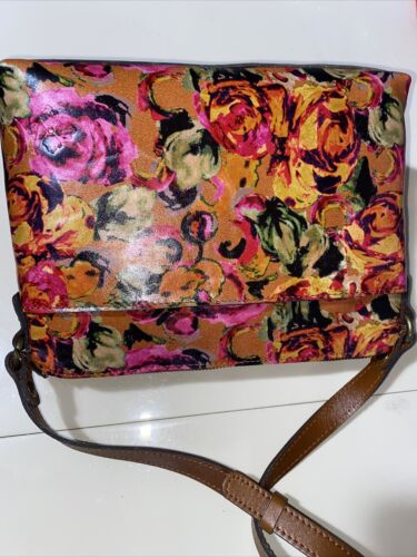 PATRICIA NASH Avellino~Leather Front Pocket Women XBDY Handbag~SUMMER ROSES🌹NEW