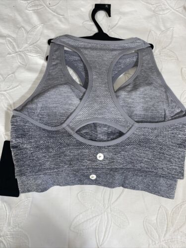 90 Degree By Reflex High Performance Full Support Sport  Bra Set-Two MED.MSRP$58