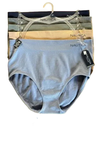NAUTICA NT9948 - 5 Pack High-Waist Fit Briefs Plus Size ~GREAT FIT!