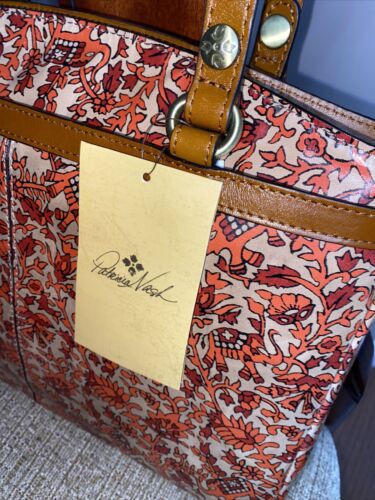 Patricia Nash Poppy Leather Tote Boho India Handbag New LOVELY!! Retail $249