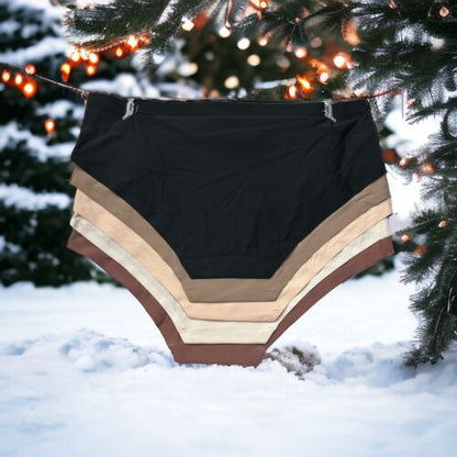 DANSKIN INTIMATES 5 Pack~Multicolor~No Show Panties Size L~ Style DS3219~UNIQUE