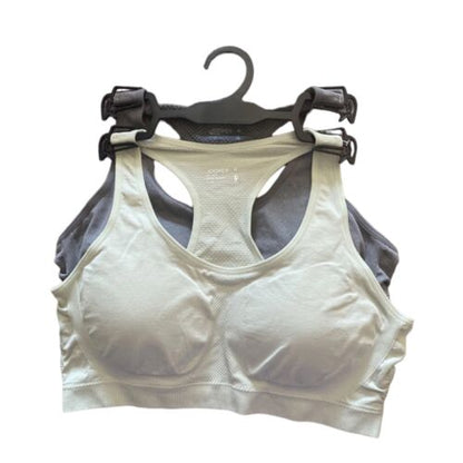 Jockey Women's 2 Pck Removable Cup Seamless Bra~Light Green/Gray JL 0653~Size XL