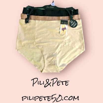 PRIMA VALENTINA 3 Pack PANTIES BRIEFS HI-CUT~77309~MULTICOLOR~SEAMLESS MF~XL