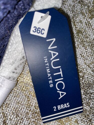NÁUTICA 2PACK INTIMATES LOUNGE COMFORT BRAS SIZE 36C RETAIL $48 BEAUTIFUL NEW