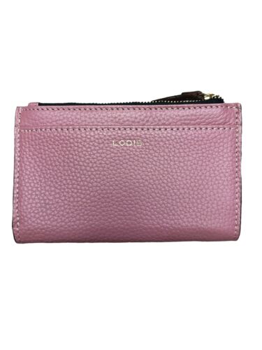 LODIS Coin Purse Bifold Card Wallet BLUSH  Genuine Leather-ABSOLUTELY BEAUTIFUL!