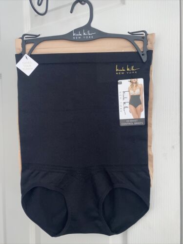 NICOLE MILLER~2 Pck~Hi-Waist Control Brief MEDIUM~TONES YOUR TUMMY~UNIQUE & SEXY