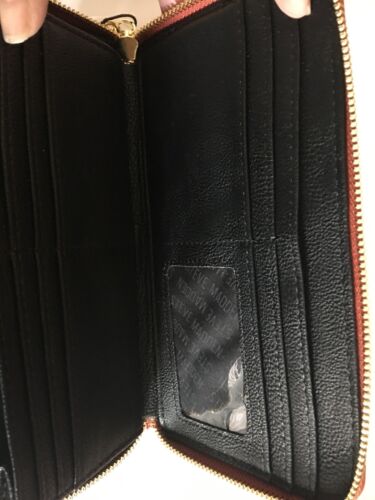 STEVE MADDEN WALLET WRISTLET PERSIMMON SMOOTH TEXTURED GOLD ZIPPER
