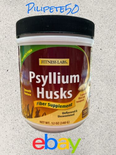 Fitness Labs Natures Psyllium Husks Fiber Supplement~Unsweetened 100 Servings