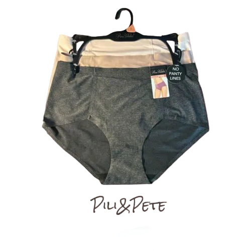 PRIMA VALENTINA 3 Pack Panties Briefs Hi-Cut Multicolor Seamless