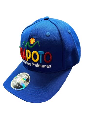 TARAPOTO~Peruvian Amazon Side~Hat Cap Blue Embroidered Multicolor Strap Back NEW