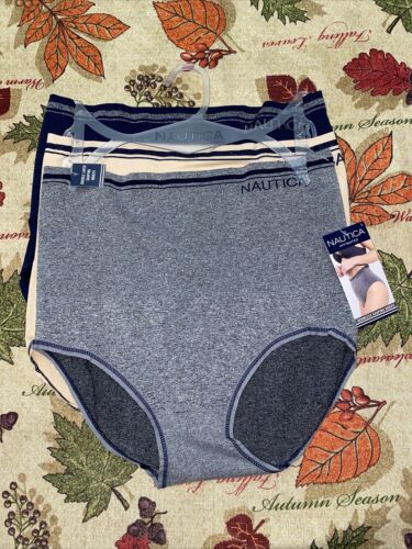 NAUTICA INTIMATES BRIEFS~NT7676~SZ.MEDIUM~SEAMLESS SHAPING DOUBLE LAYER~GREAT!