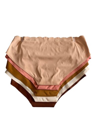 DANSKIN INTIMATES 5 Pack~Multicolor~No Show Panties Size M~ Style DS7254~UNIQUE