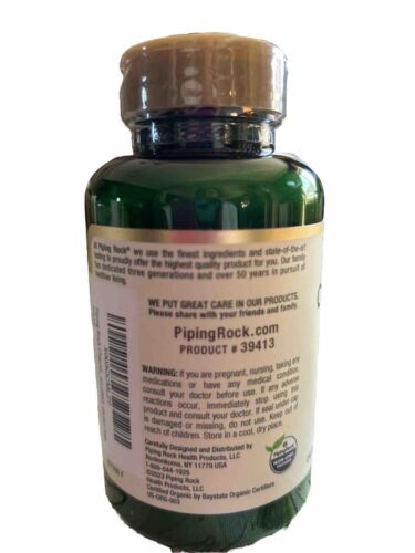 Organic  Chlorella|1000mg|120 Tablets| Blue-Green Algae| By PipingRock| Exp 5/26