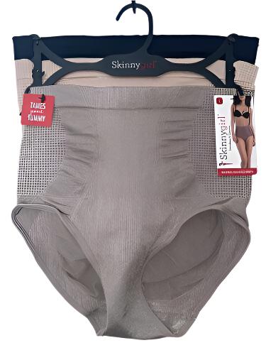 Skinnygirl Shaping Seamless Briefs Size L ~3  pair SG7703￼￼ ~TAMES YOUR TUMMY!