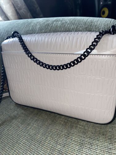 DKNY Sina MD Flap Shoulder Bag Crossbody Shoulder Handbag Embossed NWT UNIQUE!!!