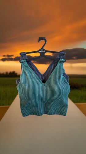 90 Degree By Reflex~LARGE BRAS  Green/Black~ Alamo Bra~GREAT FIT!