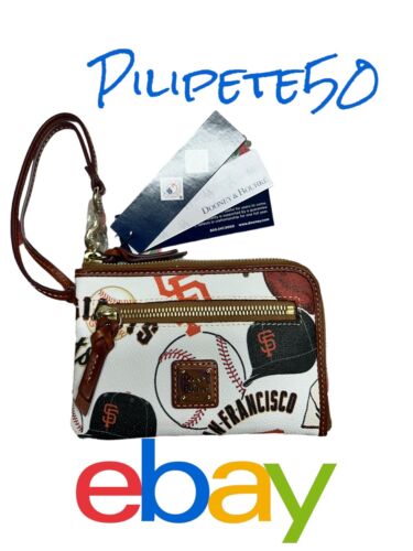 Dooney & Bourke MLB San Francisco Giants Wristlet Zip Around WNGGI0320-MSRP $138