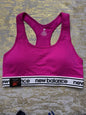 New Balance Medium Impact Sports Bra Peony/Black Style 111152  Size XL NEW