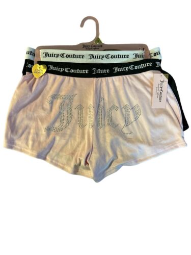 JUICY COUTURE MULTICOLOR  VELOUR RHINSTONES LOGO~JC1751~SLEEP SHORTS ALL SIZES