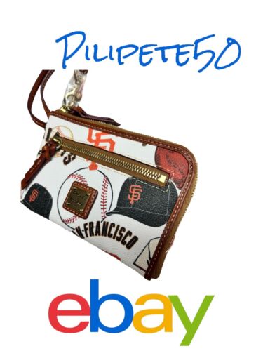Dooney & Bourke MLB San Francisco Giants Wristlet Zip Around WNGGI0320-MSRP $138