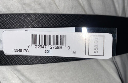 Michael Kors Belt Reversible Brown/Black MK Mini Logo MK Gold Buckle