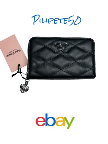 Juicy Couture Black Wallet~ Angel Brighter~Multi-Compartment Bifold~ ELEGANT~NWT