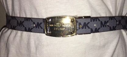 MICHAEL KORS BELT REVERSIBLE SKINNY WITH GOLD BUCKLE