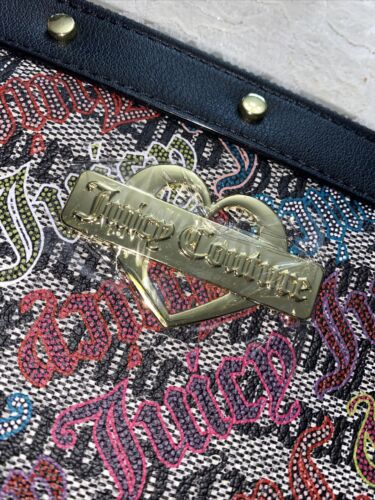 Juicy Couture~Black Beige Multi Glam Wristlet ~ REALLY CUTE~JUST FOR YOU!