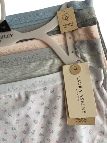 LAURA ASHLEY~5 Pack FIT PANTIES~MULTICOLOR~# LS3615~ORGANIC COTTON~ALL SIZES!