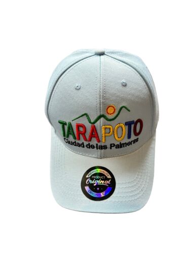 TARAPOTO~Peruvian Amazon Side~Hat Cap Blue Embroidered Multicolor Strap Back NEW