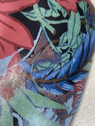 Patricia Nash Blue Forest Hand-Bag Wristlet Savena 100% Authentic Leather CUTE!