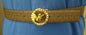 MICHAEL KORS BELT CHOCOLATE SPECIAL MK LOGO GOLD BUCKLE LOGO ON BELT MSRP $68