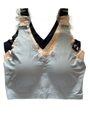 NÁUTICA 3~PACK INTIMATES LOUNGE SIZE L BRAS LASER CUT MULTICOLOR-NT3794~MSRP$64