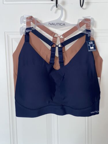 NÁUTICA 2PACK INTIMATES  NT5456 BRAS SIZE 2XL  LASER CUT RETAIL $48 BEAUTIFUL!