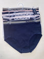 NÁUTICA ~ Women's Mid Rise NT3490~Underwear Panties Blend Material 5-Pair ~ L