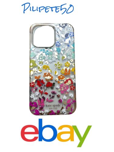 Kate Spade Phone Case for iPhone 14 PRO MAX~6.1” Floral W/Gold Foil MagSafe WOW!