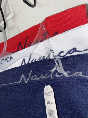 NAUTICA INTIMATES NT3397-3 PACK SUPER SOFT HIGH WAIST BRIEF PANTIES GREAT FIT-2X