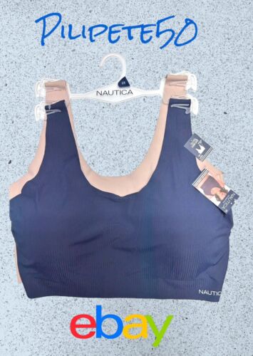 NÁUTICA 2PACK INTIMATES LOUNGE SIZE 2XL BRAS LASER CUT -NT6265 -BEAUTIFUL!
