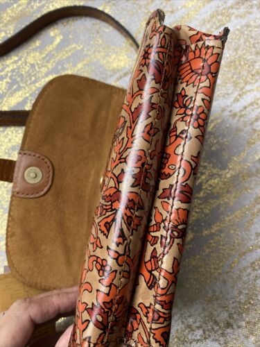 PATRICIA NASH Torri Boho India Elephant LEATHER Crossbody WALLET Clutch Purse
