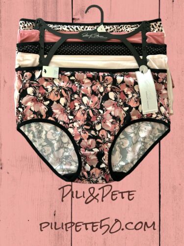 Marilyn Monroe 5pc MM5112~Super Soft~Mid-Rise Panties~L ~Multicolor $42-PERFECT!