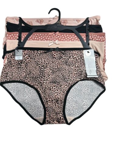 Marilyn Monroe 5pc MM5128~Super Soft~Mid-Rise Panties~Large~ Multicolor PERFECT!
