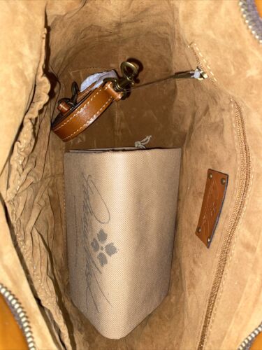 PATRICIA NASH LEATHER TALLORIA TOTE TAN COGNAC P61601  $229 NEW BEAUTIFUL!!!