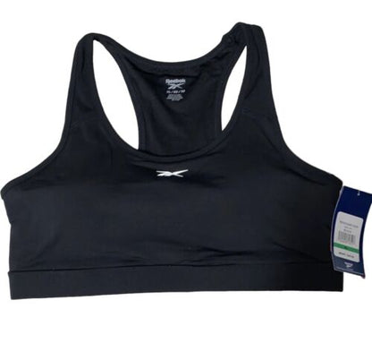Reebok REW202BR01004~ Sport Bra Racerback~Black & White~Medium Support~ Size XL